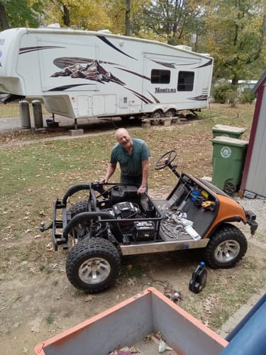 Customer photo review of Predator 22hp Installation Kit for Yamaha G8/G11 Golf Carts
