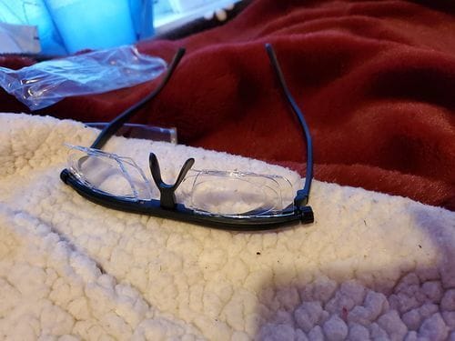 Customer photo review of Adjustable Glasses Unisex Dial Vision Lens