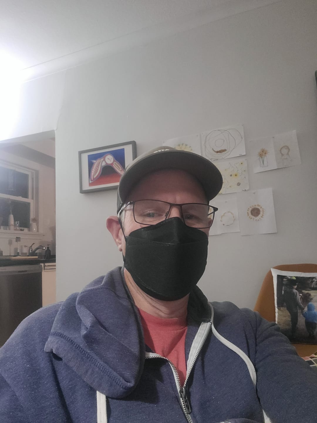 Customer photo review of N95 Respirator Face Mask Made in Canada (Large)