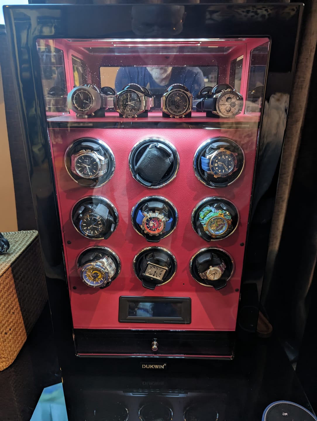 Customer photo review of Fingerprint Lock Watch Winders with 4 Watch Holders