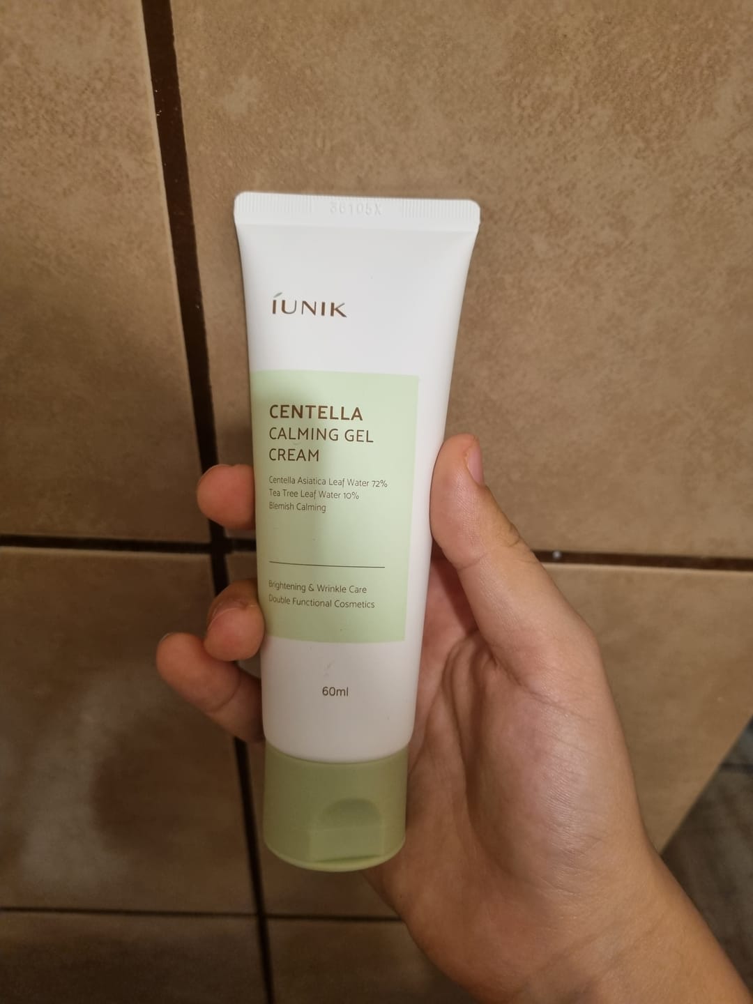 Customer photo review of [iUNIK] Centella Calming Gel Cream 60ml