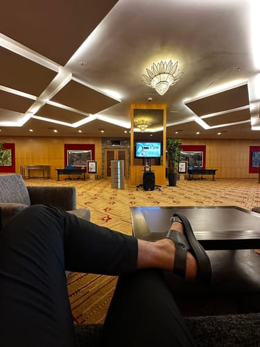 Customer photo review of Orion Slingback Sandal - Black (Cloud Sole)