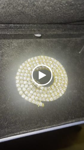 Customer video review of S925 Moissanite Tennis Chain 14K Gold (ALL SIZES)