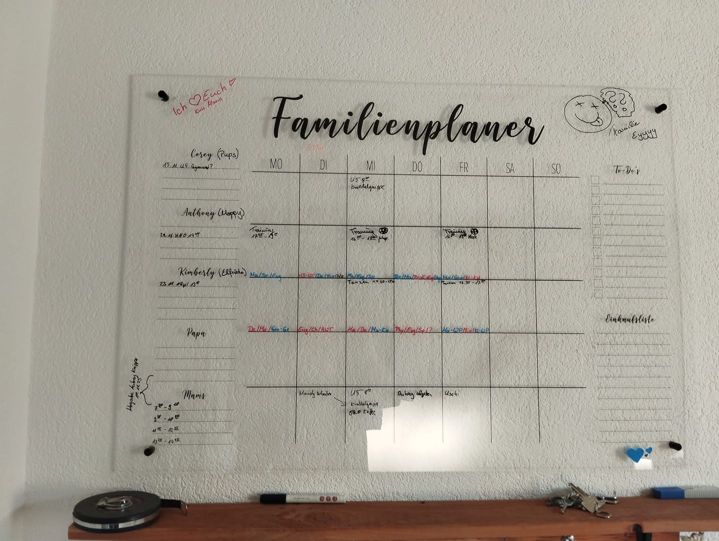 Customer photo review of 5-Namen Familienplaner