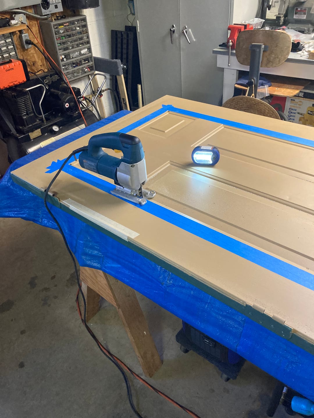 Customer photo review of Stratford Glass and Frame Kit (Half Lite 24" x 38" Frame Size)