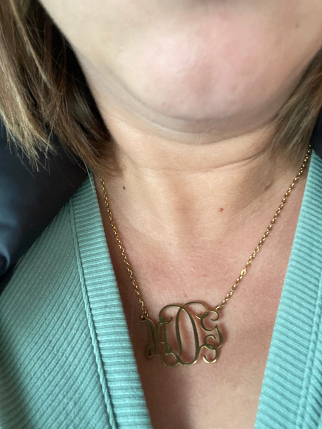 Customer photo review of Pendentif Monogramme Personnalisée