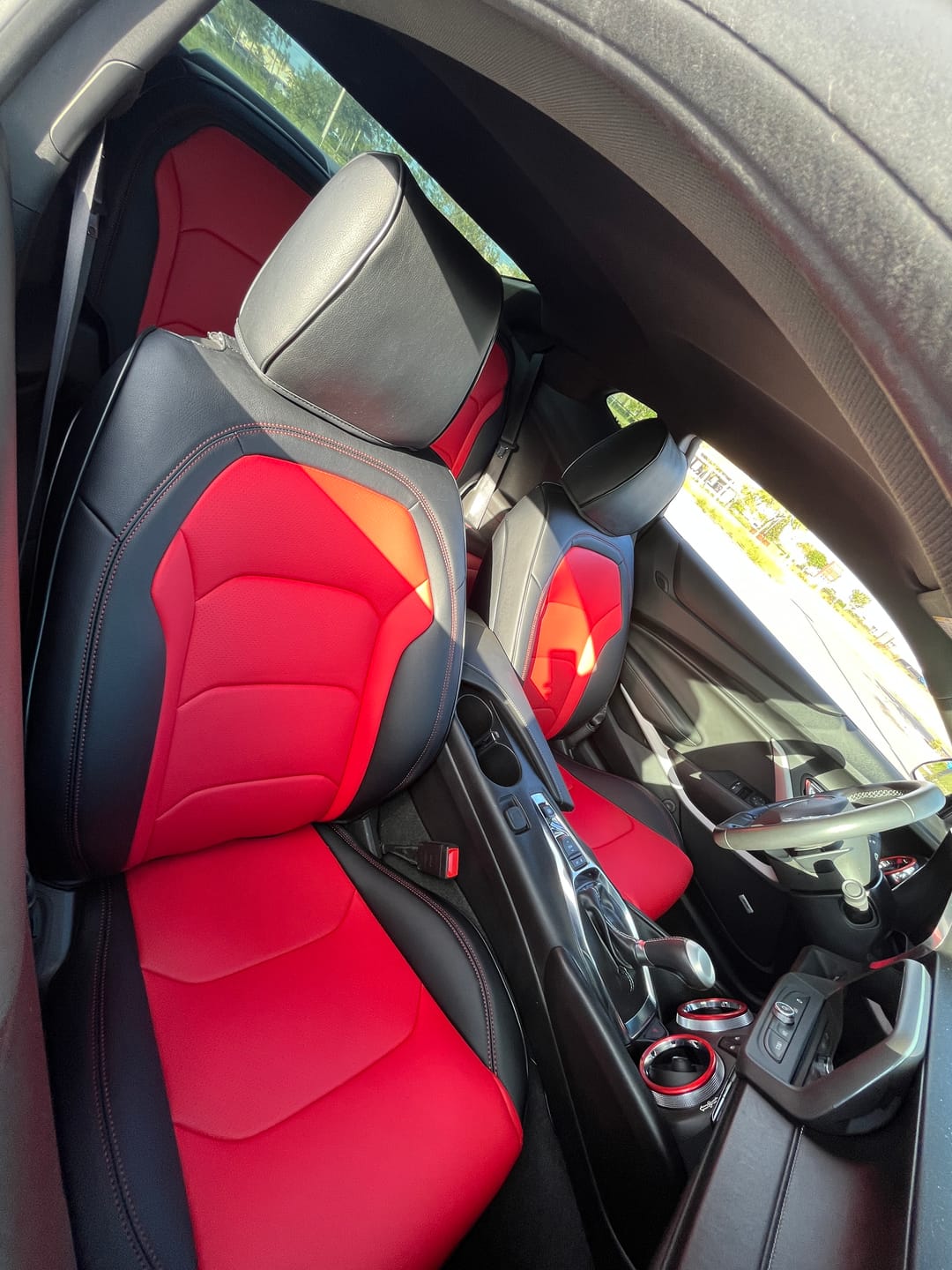 Customer photo review of 6th Gen Camaro Coupe Custom Leather Seat Covers