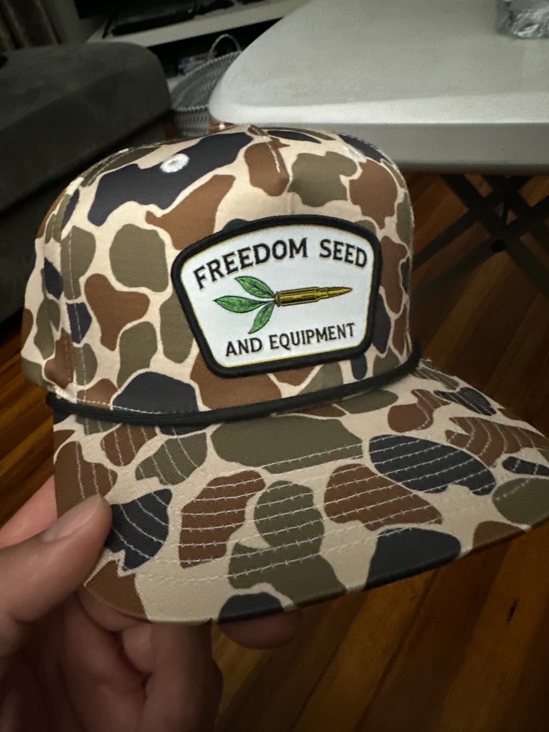 Customer photo review of Freedom Seed and Equipment Woven Patch Hat