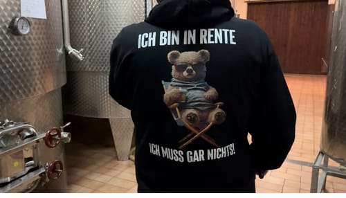 Customer photo review of BEVOR DU FRAGST NEIN TEDDY Beidseitig bedruckt Zipper