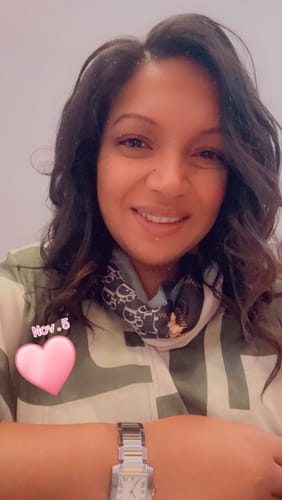 Customer photo review of Glow + Grow Hair Growth Collagen Starter Kit