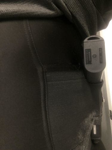 Customer photo review of Men/Women's Concealed Carry T-Shirt Holster