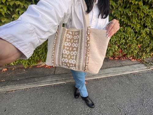 Customer photo review of Wild Nights Embellished Tote