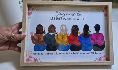 Customer photo review of Affiche Personnalisée - Meilleure Amie Groupe