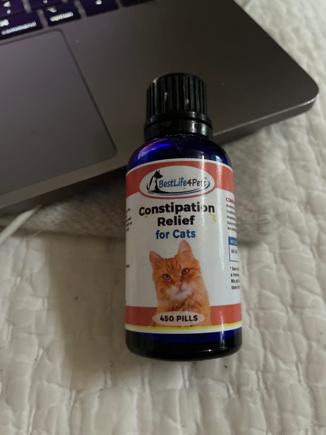 Customer photo review of Natural Cat Laxative & Constipation Treatment