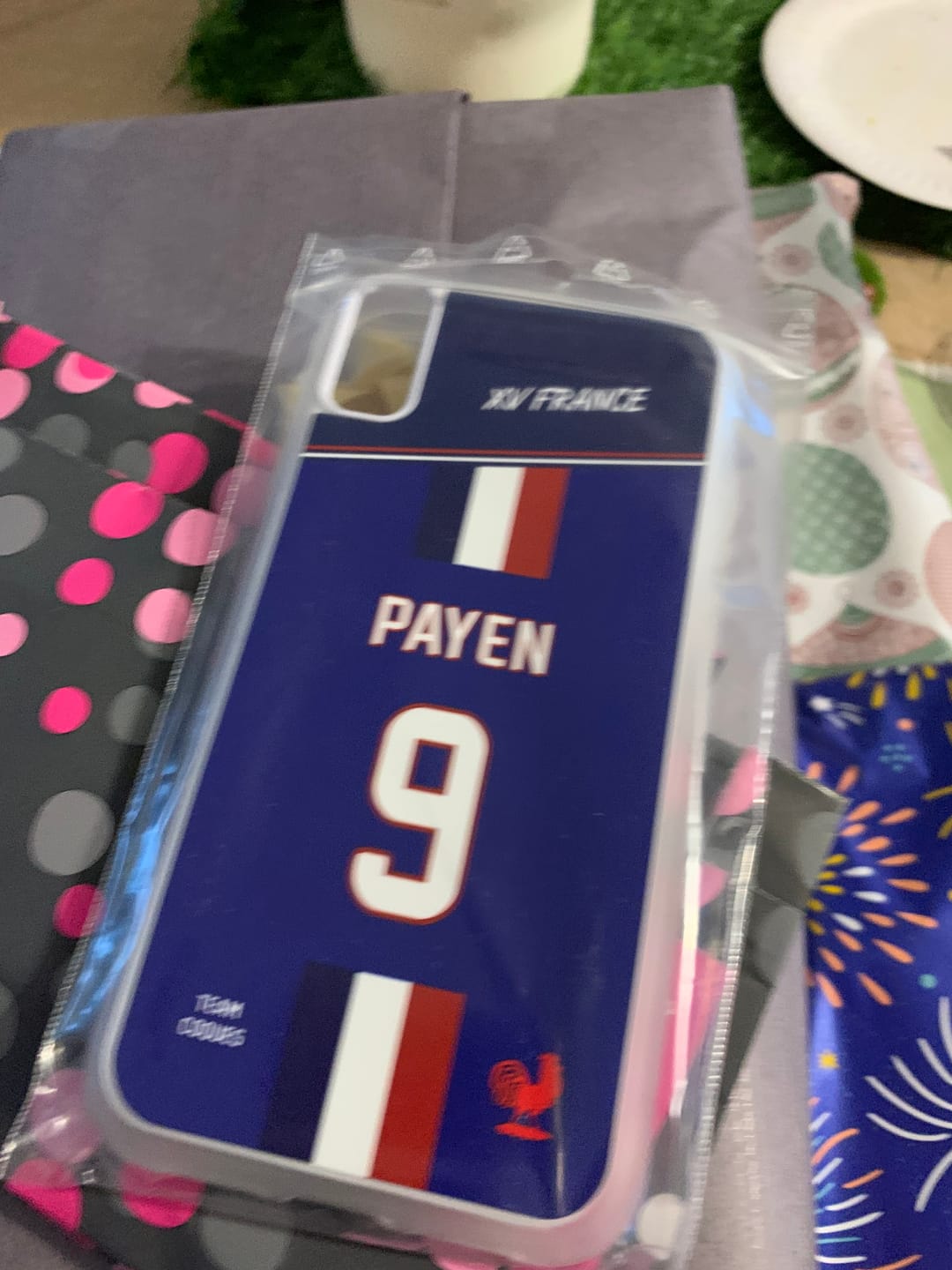 Customer photo review of Coque rugby XV FRANCE RUGBY personnalisable - TEAMCOQUES