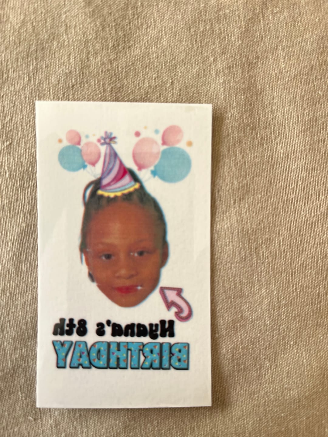 Customer photo review of Cheers to Years! - Temporary Tattoo