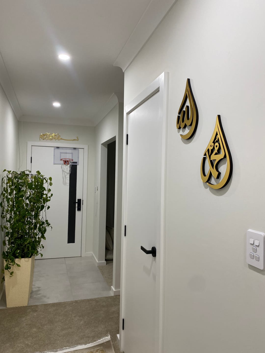 Customer photo review of Allah (SWT) Mohammad (PBUH) Acrylic/Wooden Wall Art