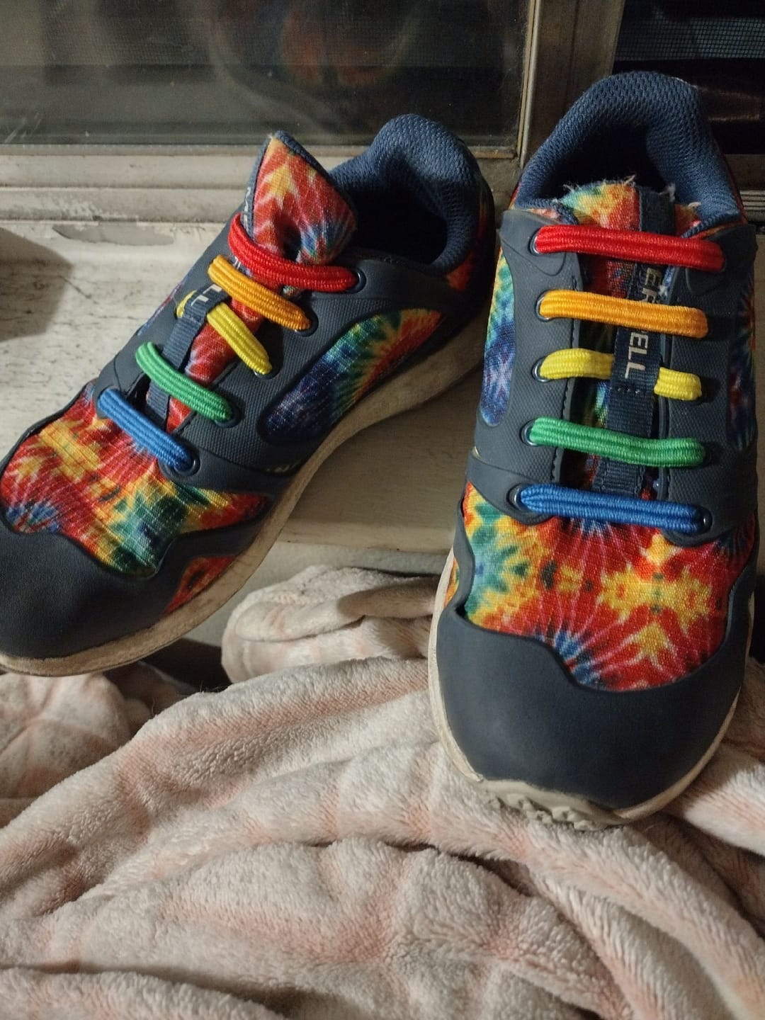 Customer photo review of U-Lace Kiddos - Rainbow
