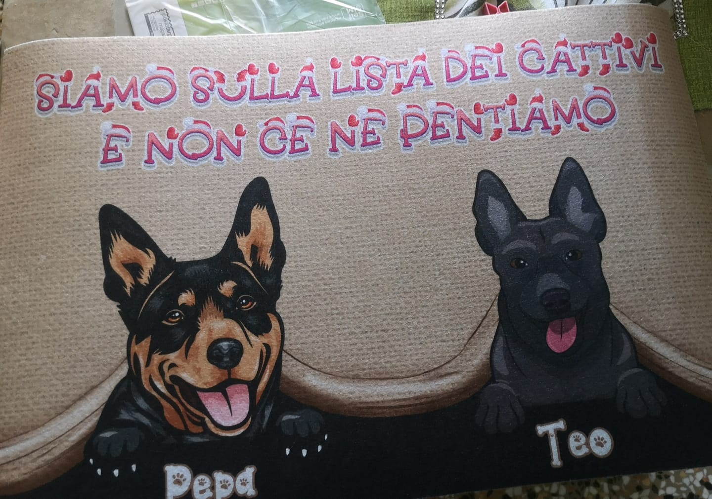 Customer photo review of Animaletti - Zerbino Personalizzabile