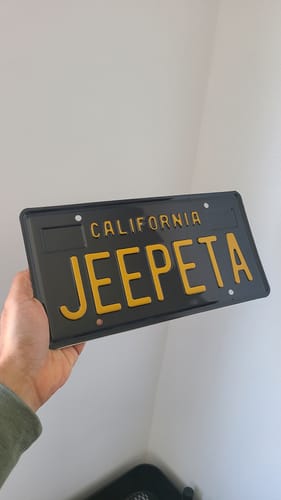 Customer photo review of 1963 CALIFORNIA LICENSE PLATE 6"x12" (156.5mm x 305mm)