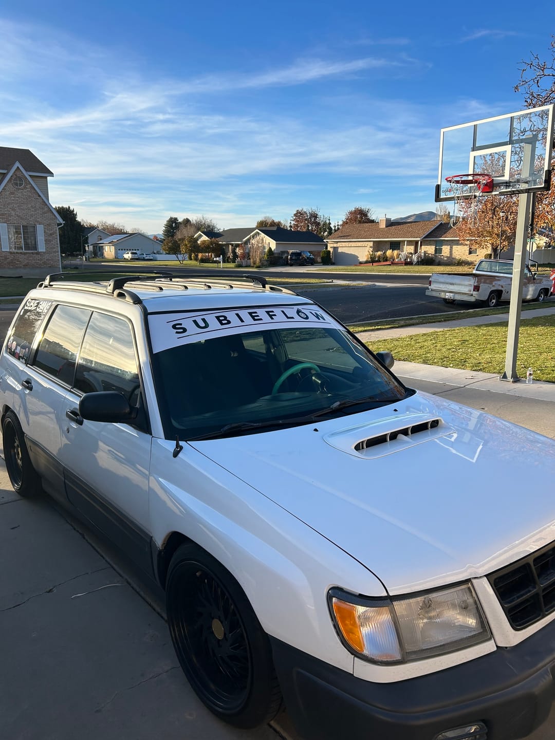 Customer photo review of Reverse Cut Windshield Banners