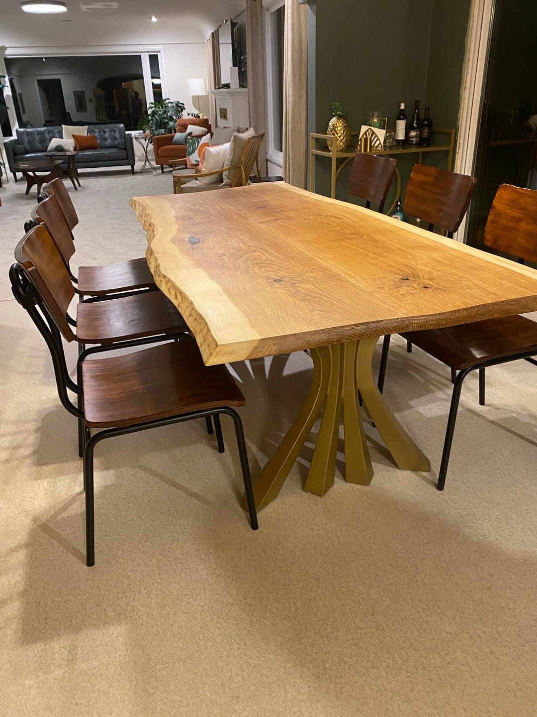 Customer photo review of Metal Table Legs - 420 Akro - 24W, 28H inch