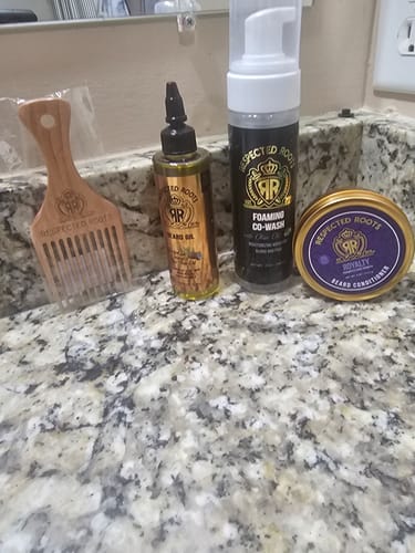 Customer photo review of Complete Beard Care Kit