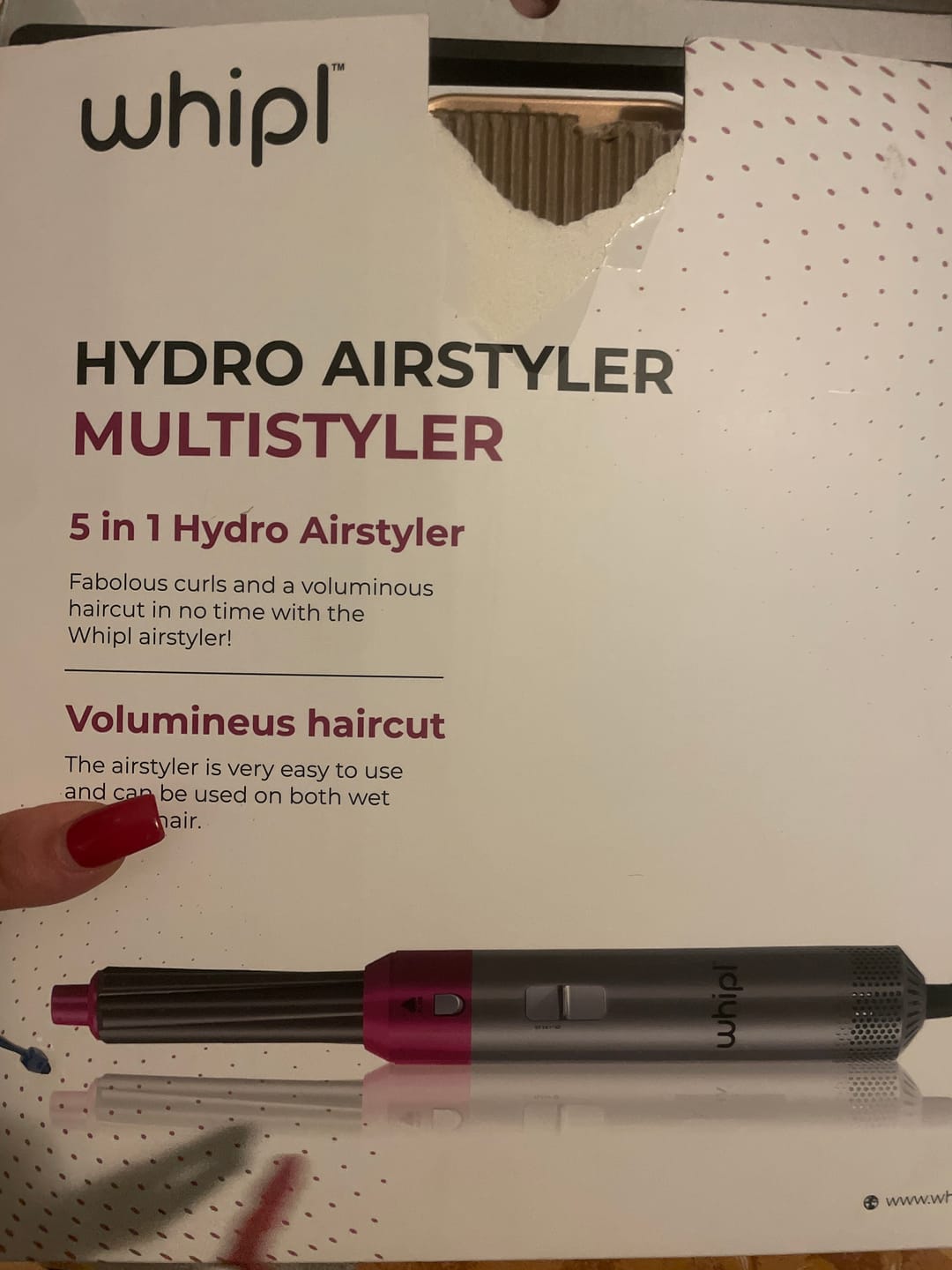 Customer photo review of Whipl™ AirStyler + Gratis eBook