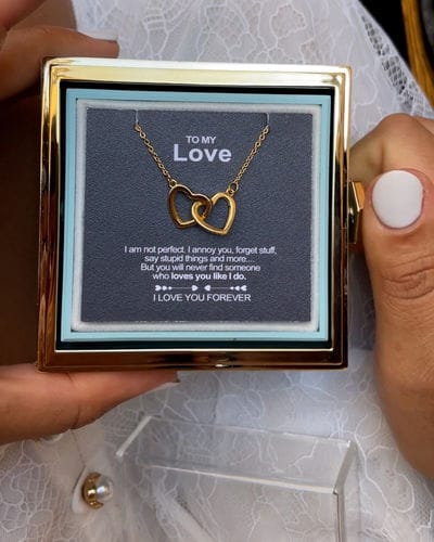 Customer photo review of Engraved Necklace - With Real Rose - To My Love