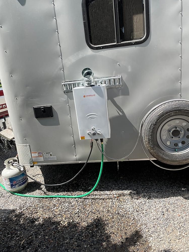 Customer photo review of Camplux Pro Portable Water Heater
