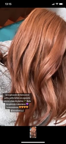 Reseña con foto de un cliente sobre Henna Jamila BAQ (Premium)
