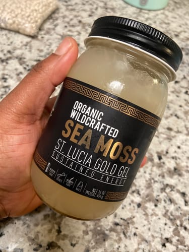 Customer photo review of St Lucia Gold Sea Moss Gel