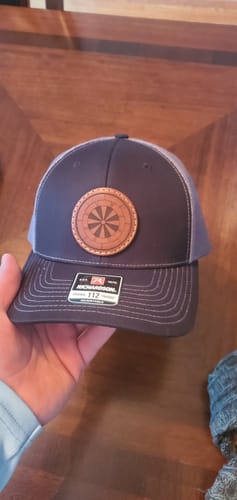 Customer photo review of Richardson 112 Custom Leather Patch Hat