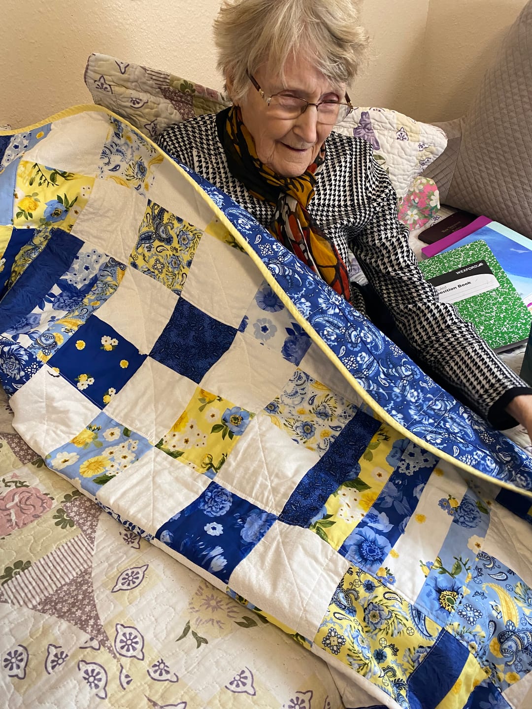 Customer photo review of True Fabrics - Sunshine Blooms - Fabric by the yard