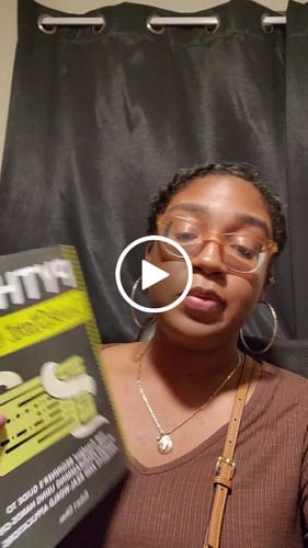 Customer video review of Python QuickStart Guide