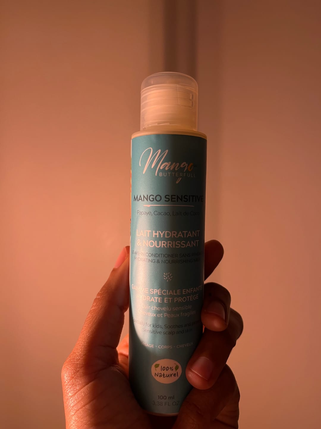 Customer photo review of Lait hydratant et nourrissant - SENSITIVE
