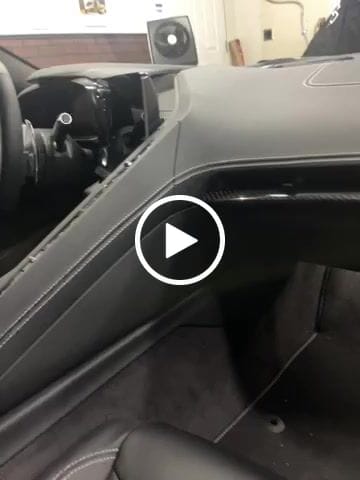 Customer video review of Interior Dash Trim Carbon Fiber Cover Kit | 2020-2023 C8 Corvette