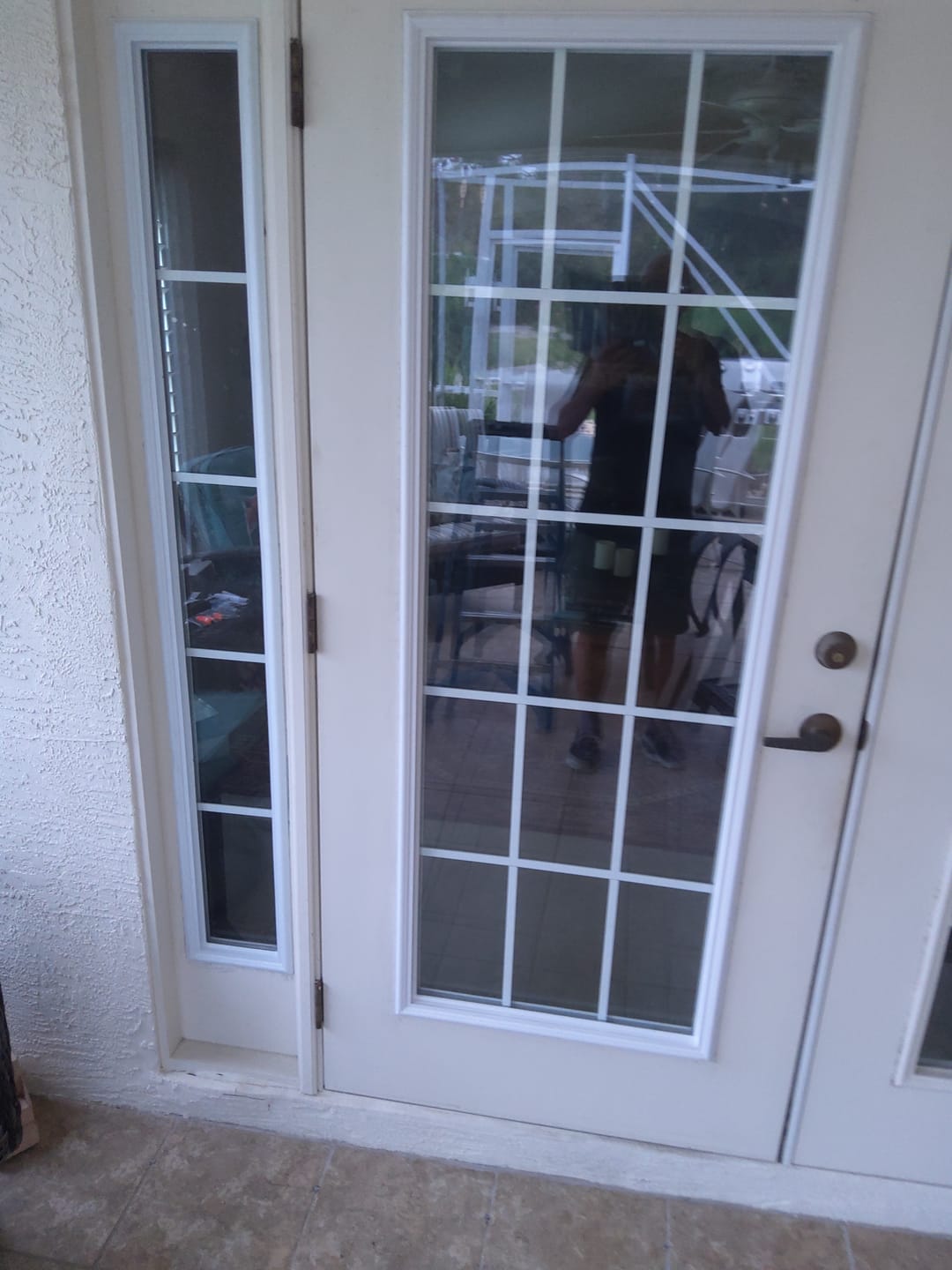 Customer photo review of Grills Between Glass 5 Lite Glass and Frame Kit (Full Sidelite)