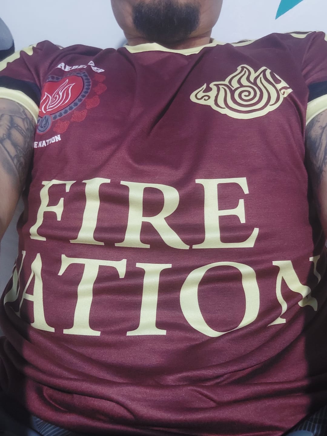 Customer photo review of Playera Pijama Avatar Firebender