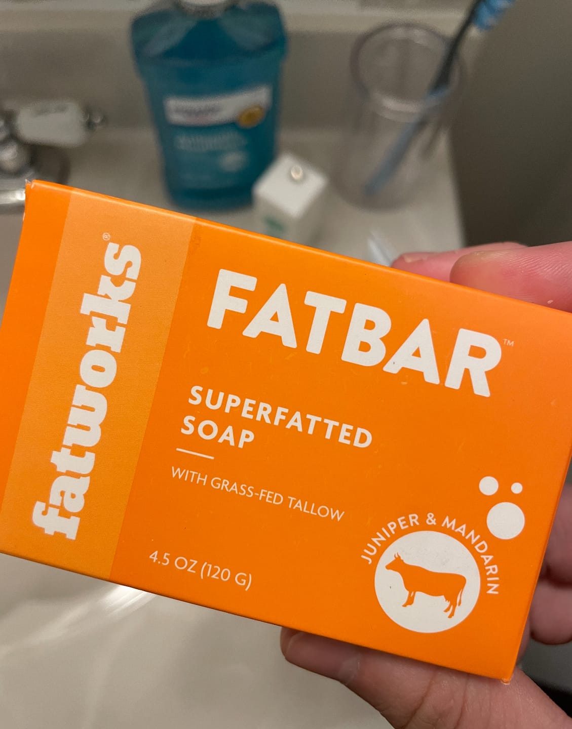 Customer photo review of FATBAR™ (4.25 oz) - Grass-Fed Tallow Soap Bar