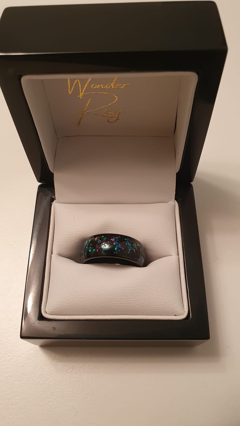 Customer photo review of The Black Opal 8mm Wonder Ring