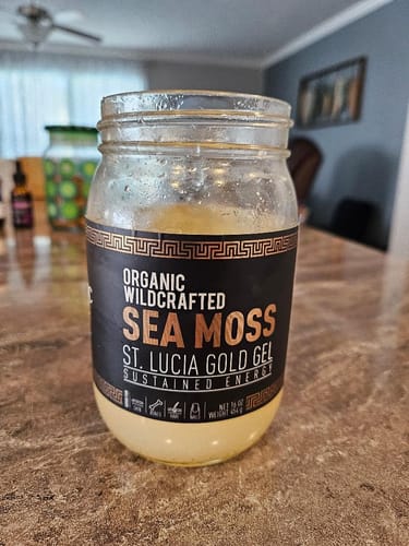 Customer photo review of St Lucia Gold Sea Moss Gel
