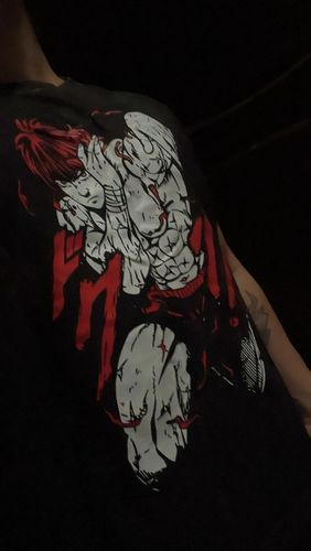 Customer photo review of Baki x Yujiro Hanma T-Shirts v2