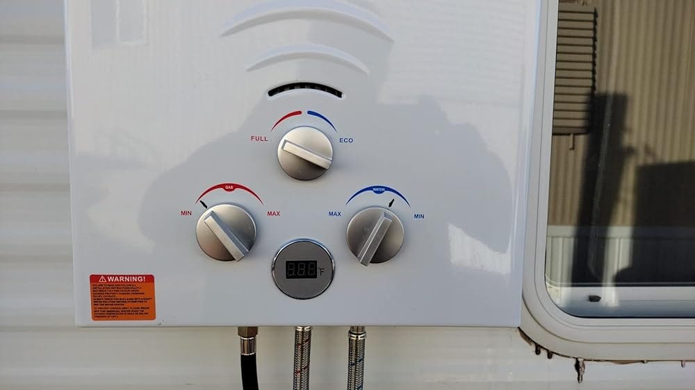 Customer photo review of Camplux Pro Portable Water Heater