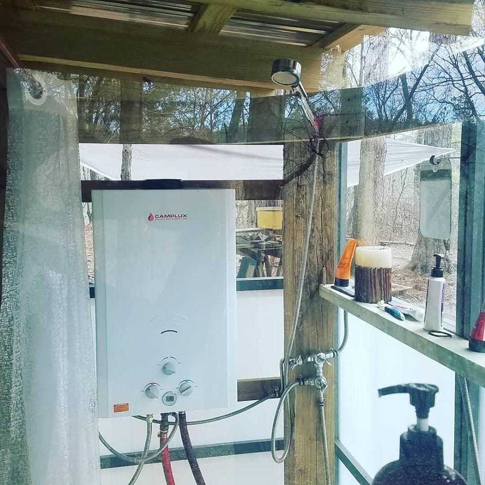 Customer photo review of Camplux Pro Portable Water Heater
