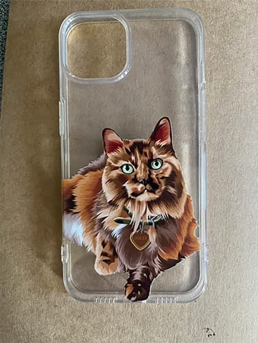 Customer photo review of Custom Pet Phone Case