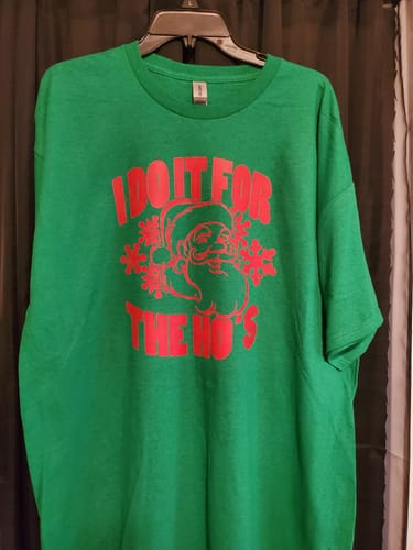 Customer photo review of I DO IT FOR THE HO'S DTF Transfer