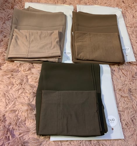 Customer photo review of Matching Chiffon Hijab Set - Oud