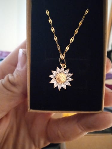 Customer photo review of You Are My Sunshine Necklace