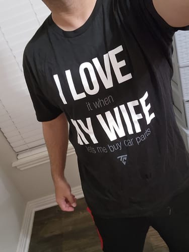 Customer photo review of WIFEY TEE